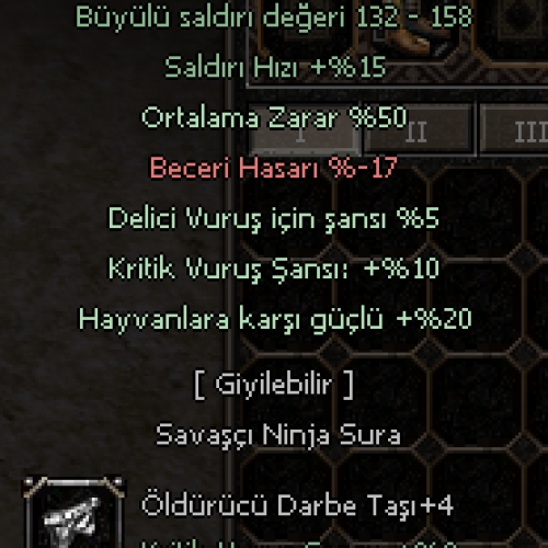  72 LEVEL 4P HEM FARM HEM VSLİK BÜYÜLÜ SİLAH SURA KELEPİR